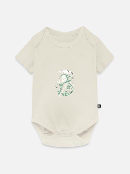 Sensenmann - Baby Premium Kurzarmbody - Naturweiß