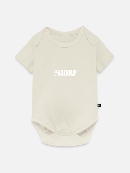 backflip - Baby Premium Kurzarmbody - Naturweiß