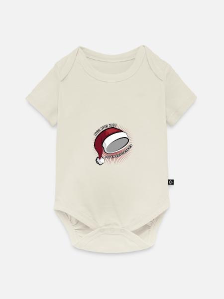 weihnachtsmütze - Baby Premium Kurzarmbody - Naturweiß
