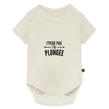 Je peux pas j'ai plongée - Body à manches courtes Premium Bébé - blanc cassé - Devant