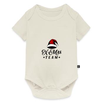 Équipe de Noël - Body à manches courtes Premium Bébé - blanc cassé - Devant