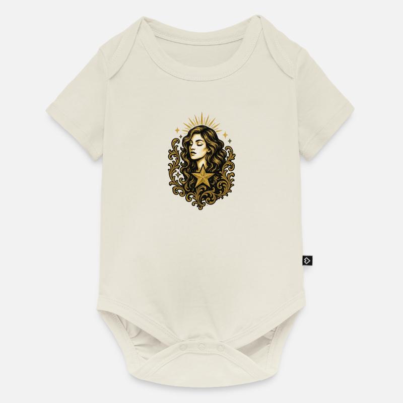 Armoiries dorées - Body à manches courtes Premium Bébé - blanc cassé