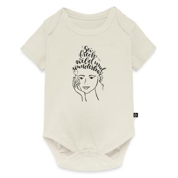 Sei, frech, wild und wunderbar - Baby Premium Kurzarmbody - Naturweiß - Vorne