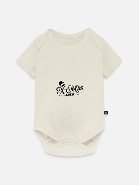 Weihnachts Crew Xmas - Baby Premium Kurzarmbody - Naturweiß