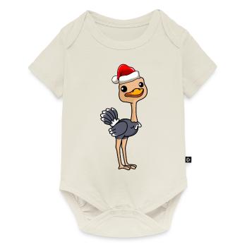 Bouquet BD Noël - Body à manches courtes Premium Bébé - blanc cassé - Devant