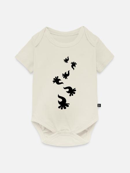 Lagerfeuer symbol - Baby Premium Kurzarmbody - Naturweiß