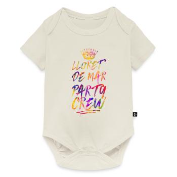 Lloret De Mar Party Crew Bunt - Baby Premium Kurzarmbody - Naturweiß - Vorne