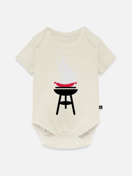 Sausage BBQ - Baby Premium Kurzarmbody - Naturweiß