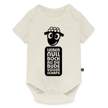 Null Bock - Baby Premium Kurzarmbody - Naturweiß - Vorne