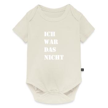 Ich war das nicht - Baby Premium Kurzarmbody - Naturweiß - Vorne