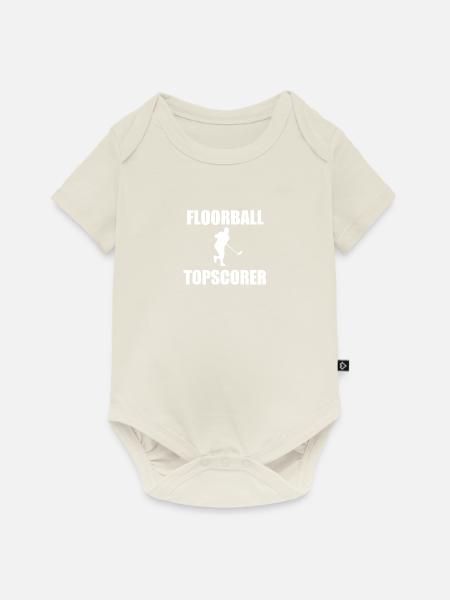 Floorball - Baby Premium Kurzarmbody - Naturweiß