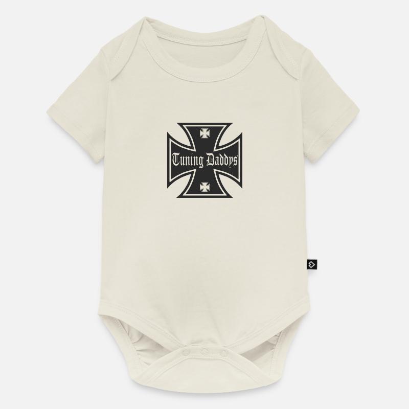 TUNING DADDYS - Body à manches courtes Premium Bébé - blanc cassé
