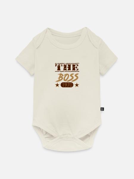 The Boss 1970 09 - Baby Premium Kurzarmbody - Naturweiß
