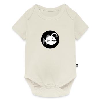 Lantern Fish Frogfish Deep Sea Fish Icon - Baby Premium short-sleeve bodysuit - off white - Front