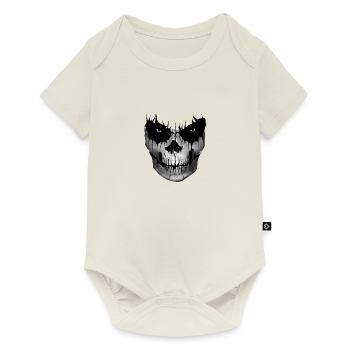Skull gloomy skull horror jaw - Baby Premium short-sleeve bodysuit - off white - Front