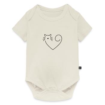 Katzenliebhaber - Baby Premium Kurzarmbody - Naturweiß - Vorne