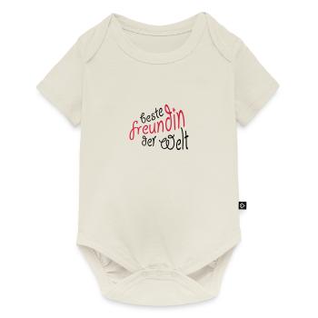 Geschenk für die beste Freundin - Baby Premium Kurzarmbody - Naturweiß - Vorne