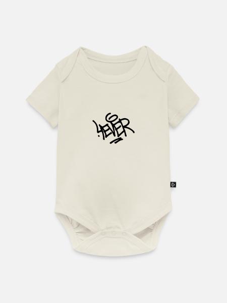 4 Immer - Baby Premium Kurzarmbody - Naturweiß