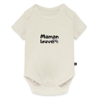 Maman louve - Body à manches courtes Premium Bébé - blanc cassé - Devant