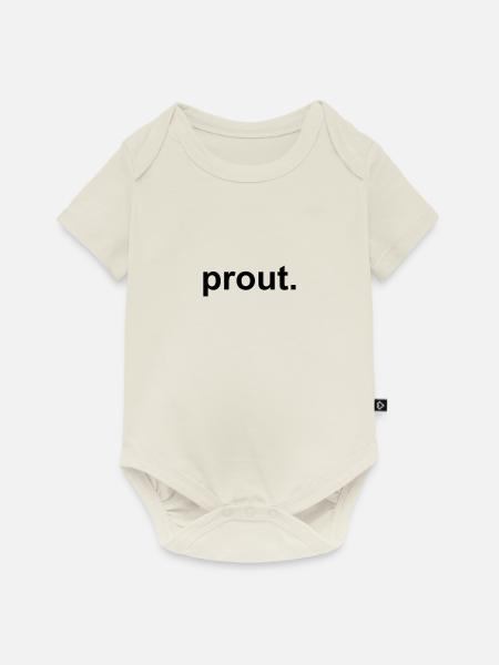 Furz - Baby Premium Kurzarmbody - Naturweiß
