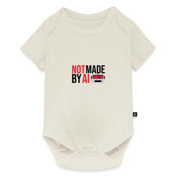 Not made by AI - Baby Premium short-sleeve bodysuit - off white - Front