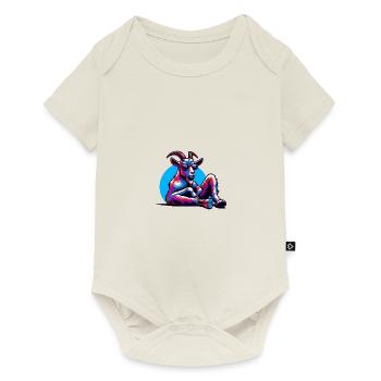 Goats Chilling Funny Animal Lovers Farm - Baby Premium short-sleeve bodysuit - off white - Front