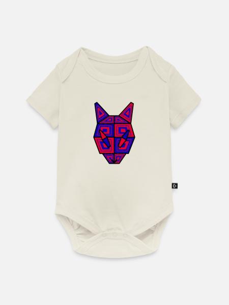 Cubekuroeil - Baby Premium Kurzarmbody - Naturweiß