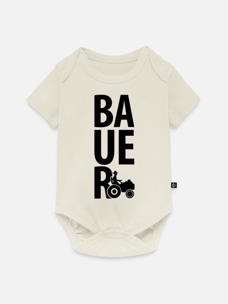 bauer_design_c1 - Baby Premium Kurzarmbody - Naturweiß