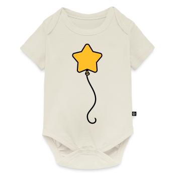 Flying star Balloon - Baby Premium short-sleeve bodysuit - off white - Front