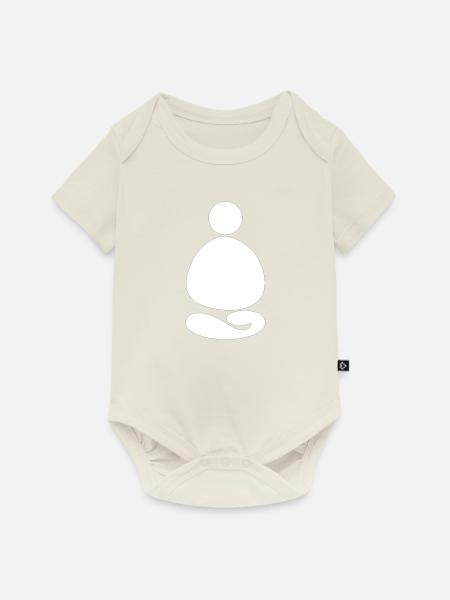 STONE Meditation - Baby Premium Kurzarmbody - Naturweiß
