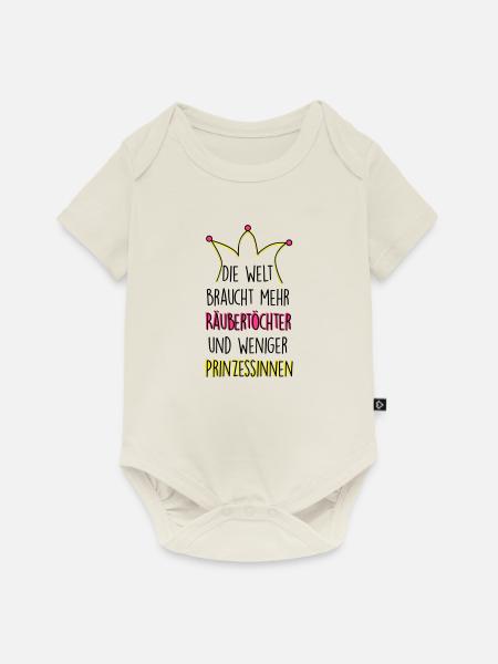 Räubertöchter - Baby Premium Kurzarmbody - Naturweiß