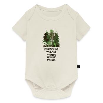 into the forest - Baby Premium short-sleeve bodysuit - off white - Front