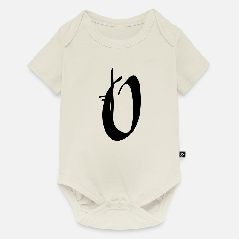 O - Body à manches courtes Premium Bébé - blanc cassé