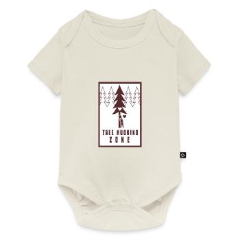 Tree Hugging Zone - Body à manches courtes Premium Bébé - blanc cassé - Devant
