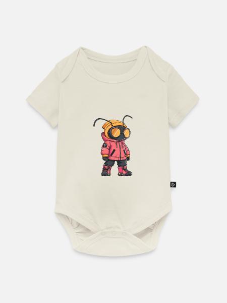 Ameise Winter - Baby Premium Kurzarmbody - Naturweiß