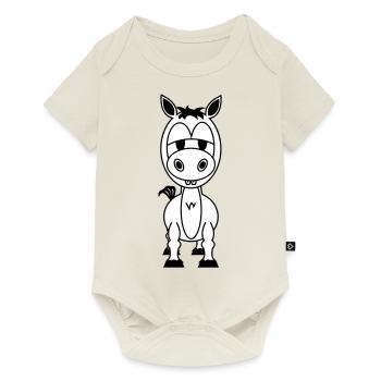 Louis - Body à manches courtes Premium Bébé - blanc cassé - Devant