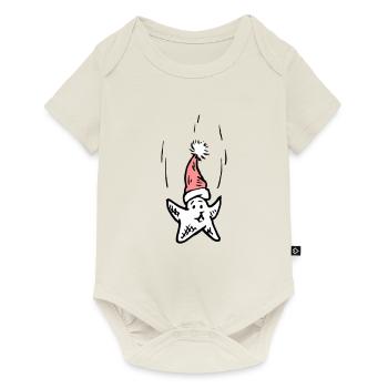 Merry Christmas star - Baby Premium short-sleeve bodysuit - off white - Front