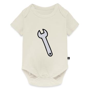 Clé - Body à manches courtes Premium Bébé - blanc cassé - Devant