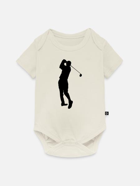 Golfspieler - Baby Premium Kurzarmbody - Naturweiß