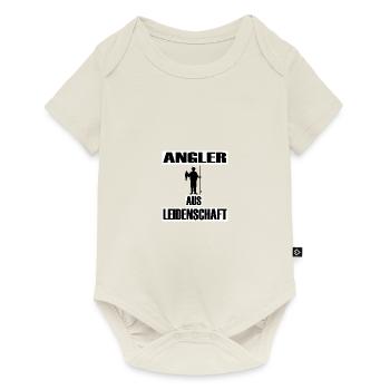 Angeln - Baby Premium Kurzarmbody - Naturweiß - Vorne