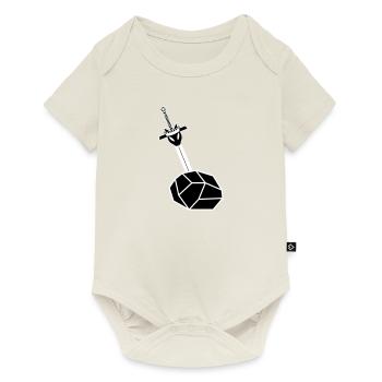 Ekulibur - Body à manches courtes Premium Bébé - blanc cassé - Devant