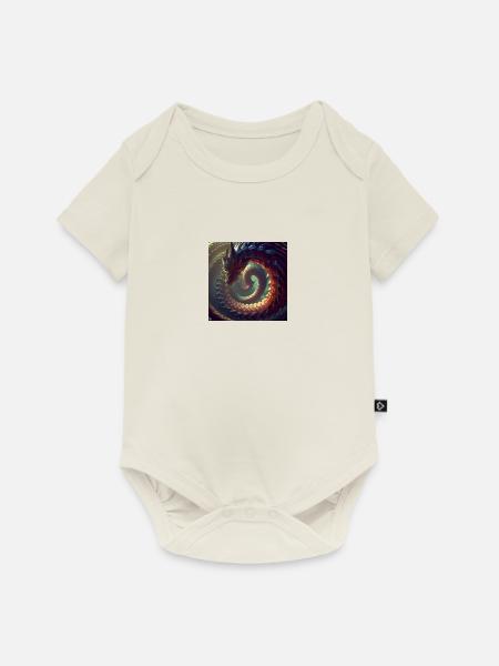 a Thousand tall dragon - Baby Premium Kurzarmbody - Naturweiß