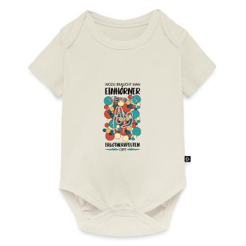 ERGOTHERAPEUTIN ERGOTHERAPIE - Baby Premium Kurzarmbody - Naturweiß - Vorne