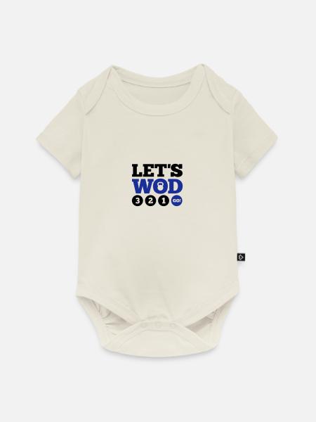 Let s WOD - Baby Premium Kurzarmbody - Naturweiß