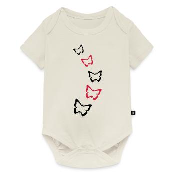 Butterflies - Baby Premium short-sleeve bodysuit - off white - Front