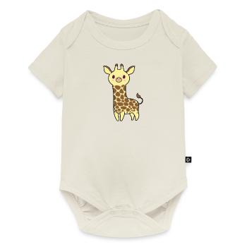 Ikki la girafe - Body à manches courtes Premium Bébé - blanc cassé - Devant