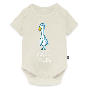 Gans müde - Baby Premium Kurzarmbody - Naturweiß - Vorne