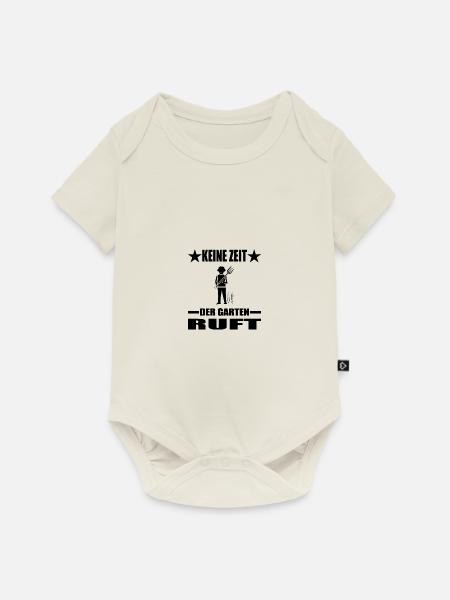 Garten - Baby Premium Kurzarmbody - Naturweiß