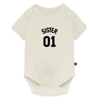 Sister 01 - Baby Premium Kurzarmbody - Naturweiß - Vorne