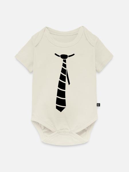 Tie - Baby Premium Kurzarmbody - Naturweiß